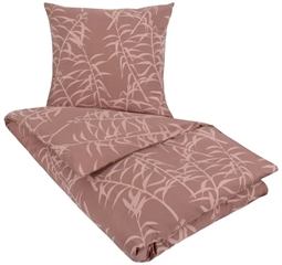 Sengetøj 140x220 cm - Marie rødbrun - Dynebetræk i 100% bomuld - Nordstrand Home sengesæt