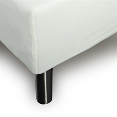 Stræklagen 180x200 cm - Off white jersey lagen - 100% Bomuld - Faconlagen til dobbeltseng