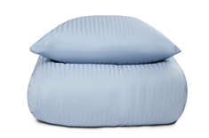 Babysengetøj i 100% bomuldssatin - 70x100 cm - Lyseblåt ensfarvet sengesæt - Borg Living sengelinned