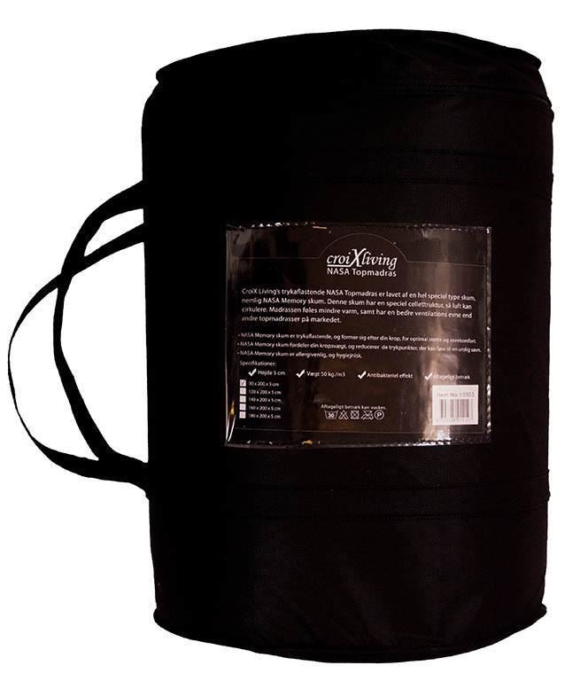 Topmadras med memoryskum 140x200x5cm med tryk aflastende nasa memory ...