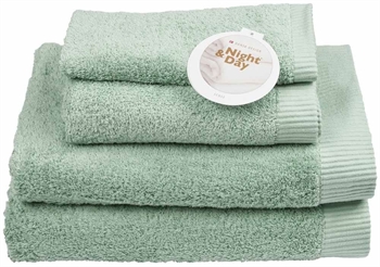 Badelagen - 100x150cm - Mint - 100% bomuld - Night & Day billede
