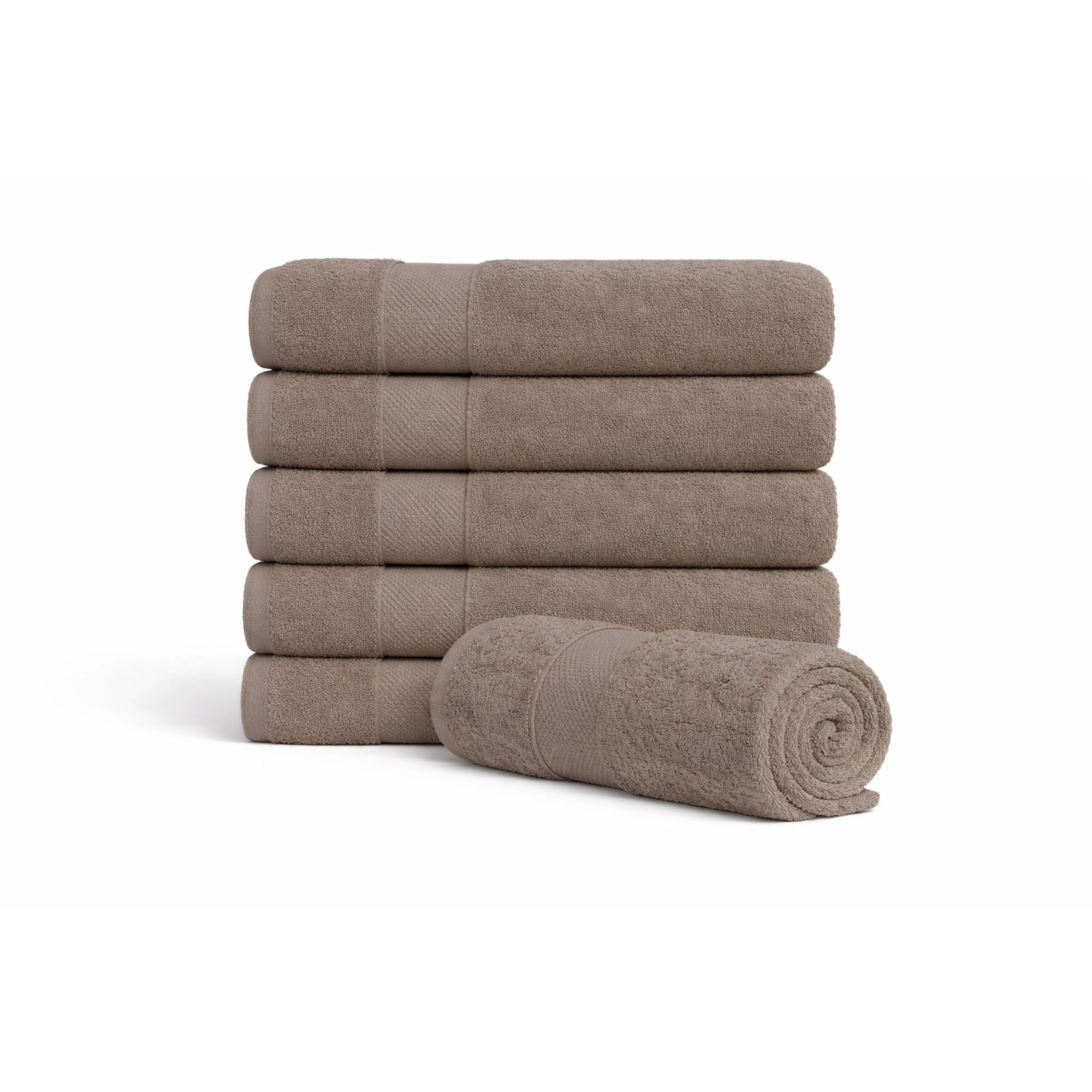 Egyptisk bomulds håndklæde - 100% egyptisk bomuld - Badelagen 100x150 cm - Orkidé - Sand