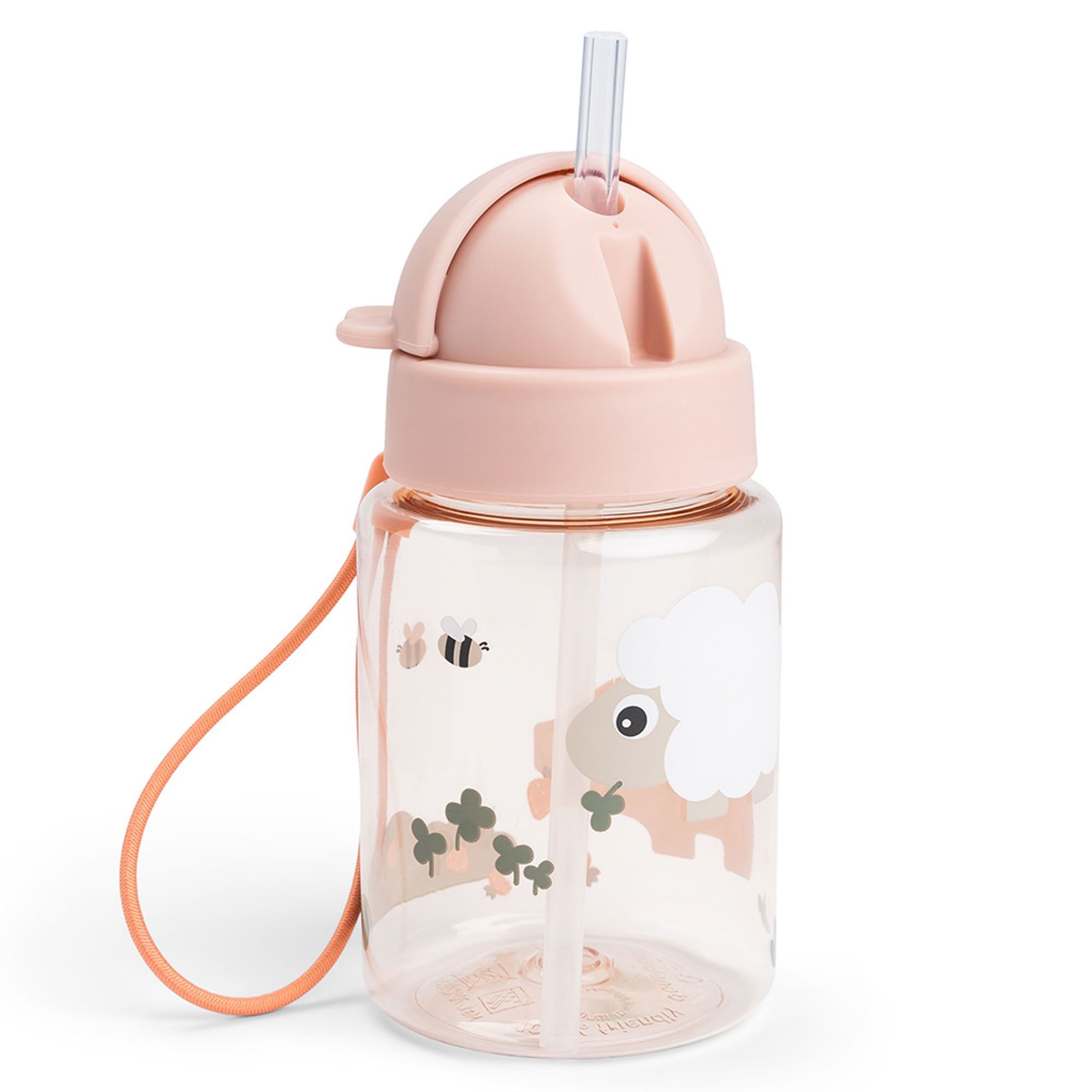 Done By Deer drikkedunk med sugerør 280 ml - Tiny Farm - Pudder billede