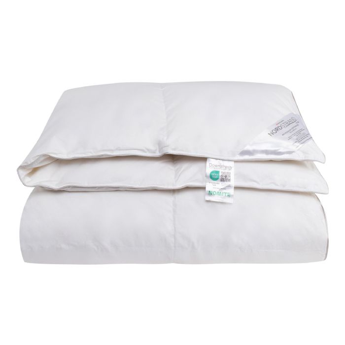 Dobbelt vinterdyne - 100% moskusdyne 200x220 cm - Allergivenlig dundyne - Nordstrand Home dobbeltdyne