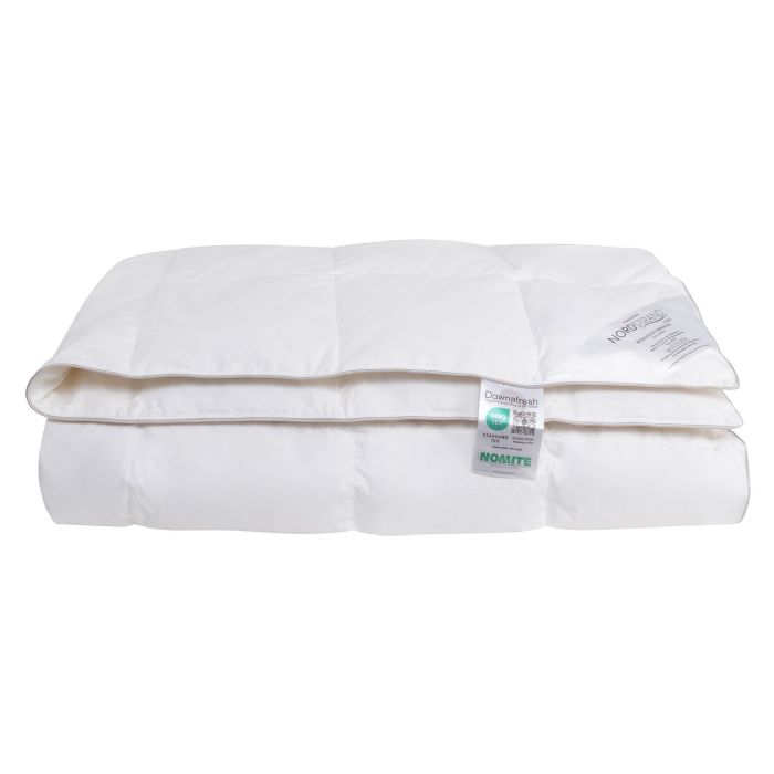 Dobbelt sommerdyne 200x200 cm med 100% moskusdun - Let og sval dundyne - Nordstrand Home dobbeltdyne