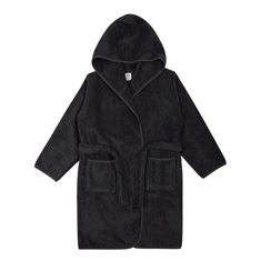 Morgenkåbe børn - Str. 7-8 År - Müsli - Badekåbe børn - Black - By Green Cotton