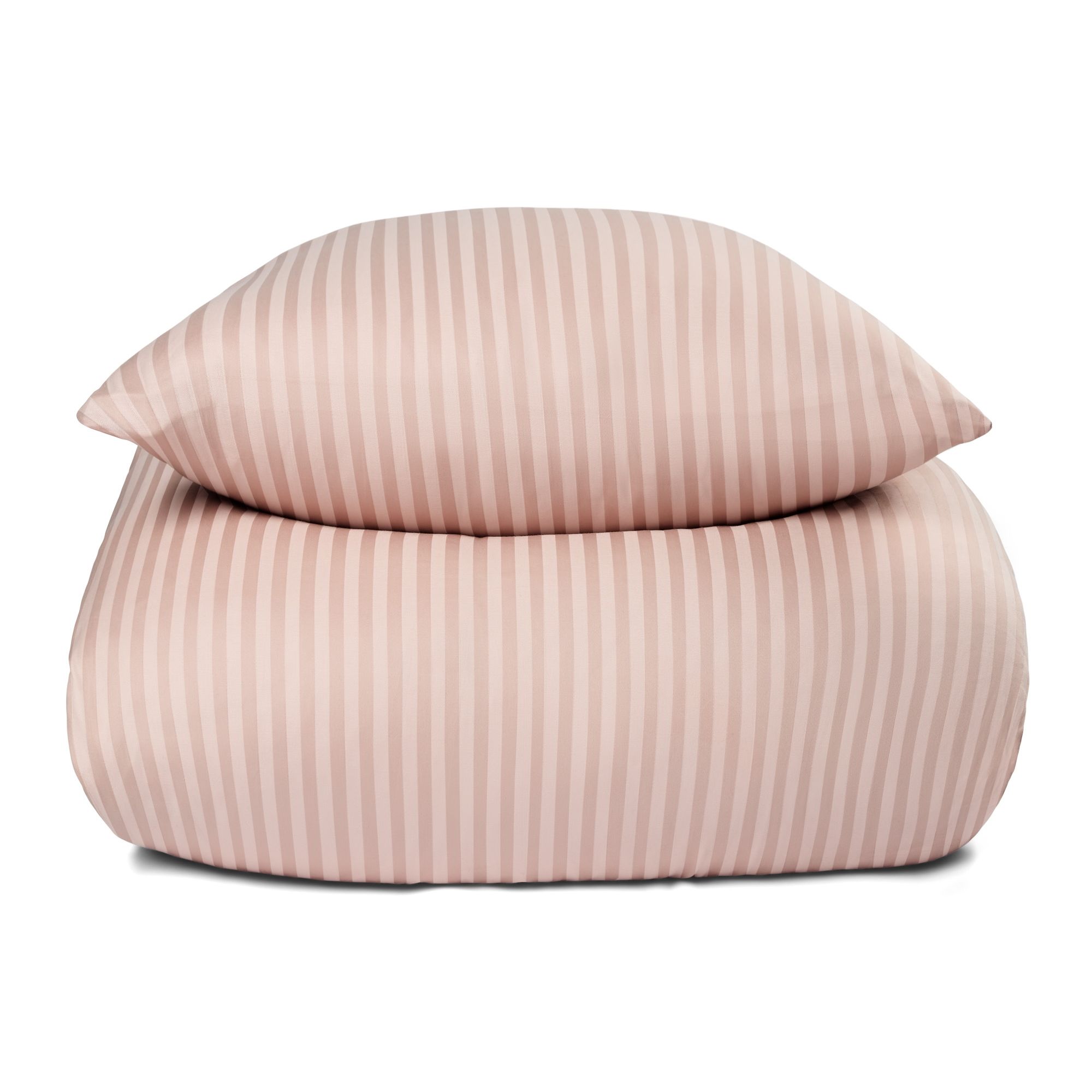 Sengetøj i 100% Bomuldssatin - Lyserødt ensfarvet sengesæt - Borg Living sengelinned