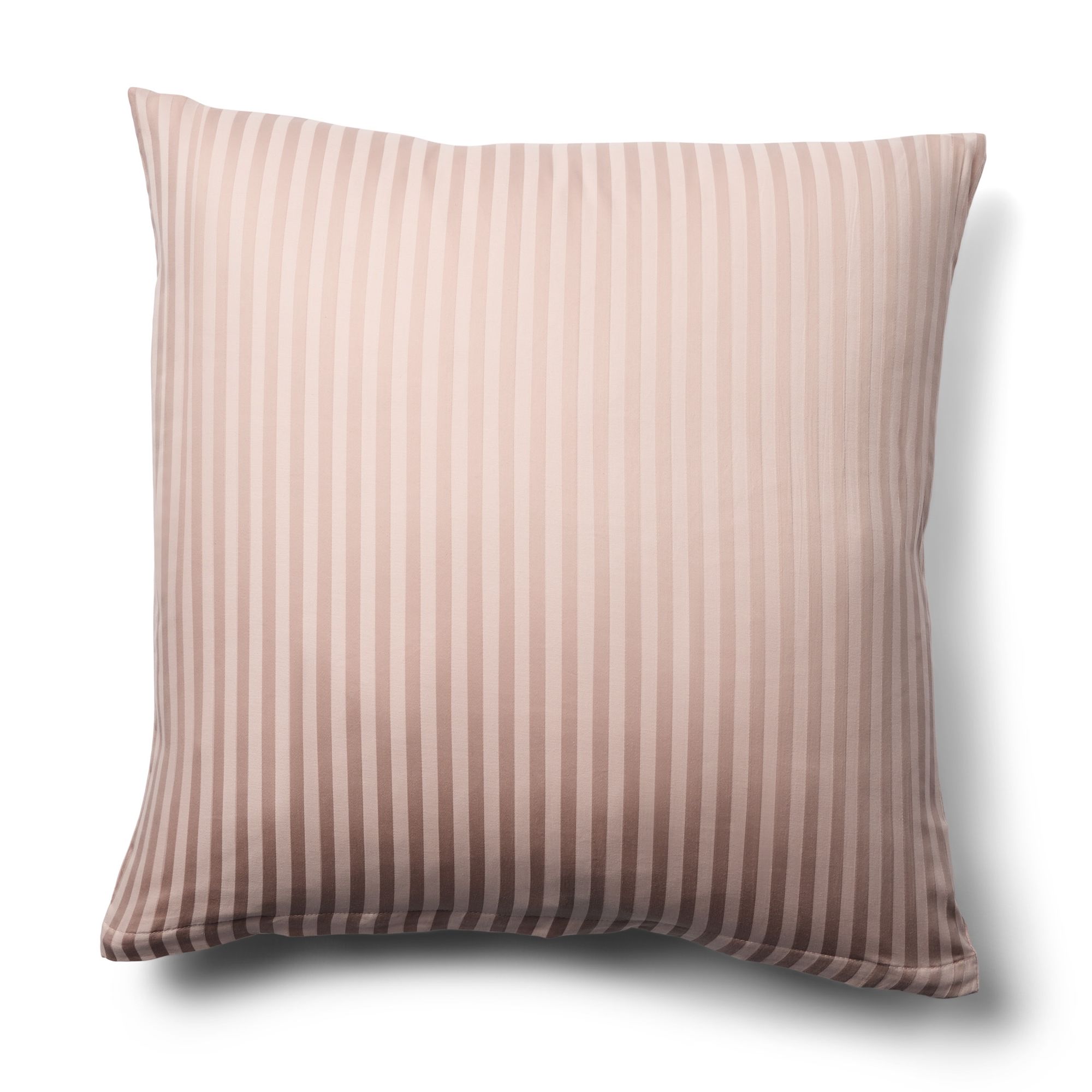 Pudebetræk 60x63 cm - 100% Bomuldssatin - Lyserød ensfarvet hovedpudebetræk - Borg Living billede