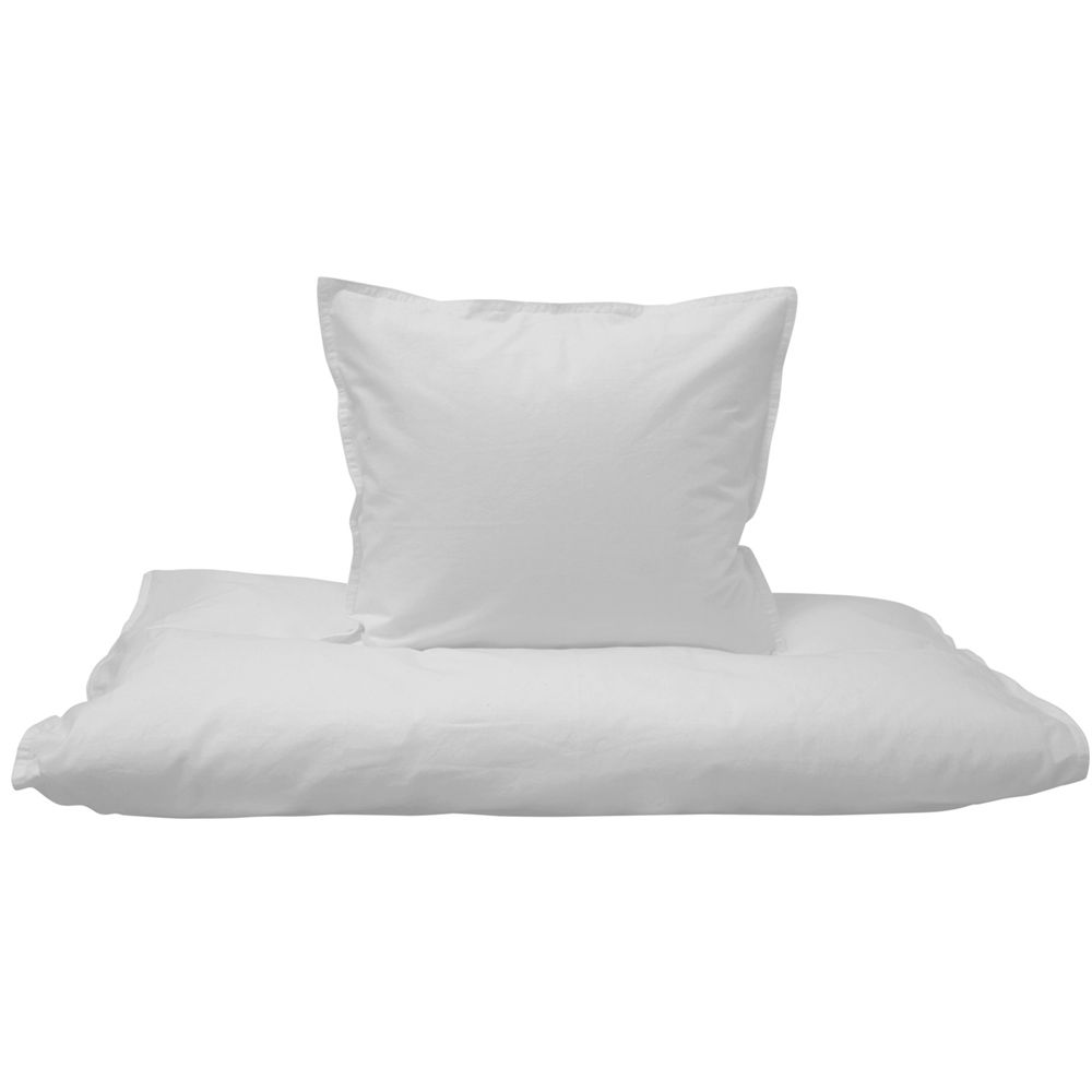 Junior sengetøj 100x140 cm - Sengesæt i gråt junior - 100% Økologisk bomuld - Dozy billede