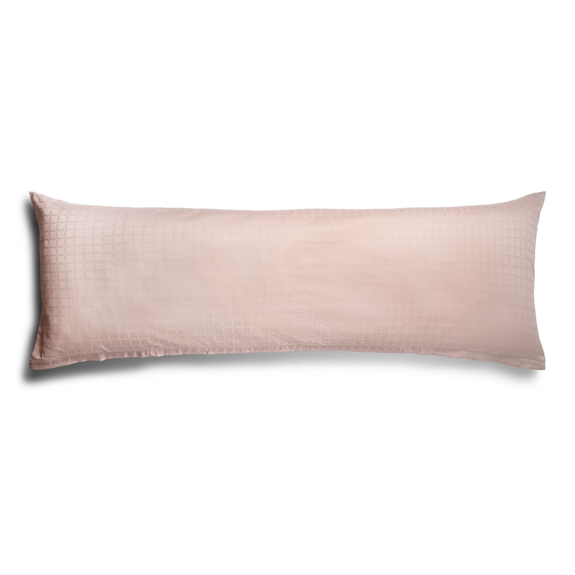 Luksus pudebetræk - 50x150 cm - 100% Bomuldssatin - Daisy rosa - By Night jacquard vævet stort pude betræk billede