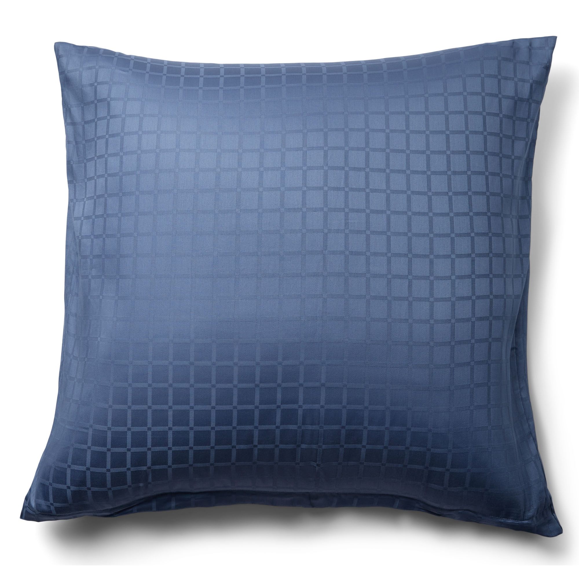 Luksus pudebetræk - 60x63 cm - 100% Bomuldssatin - Daisy blå - By Night jacquard vævet billede