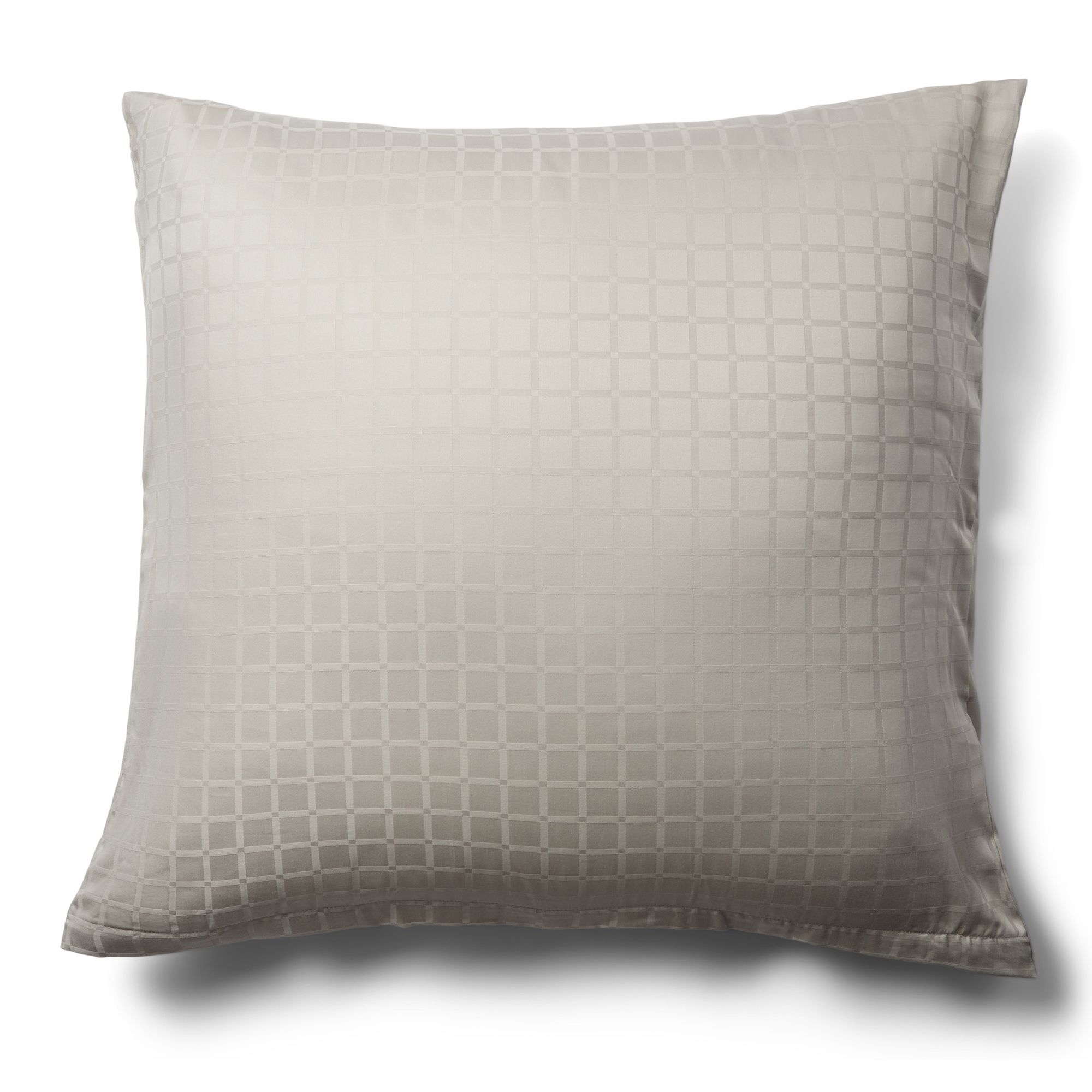 Luksus pudebetræk - 60x63 cm - 100% Bomuldssatin - Daisy sand - By Night jacquard vævet billede