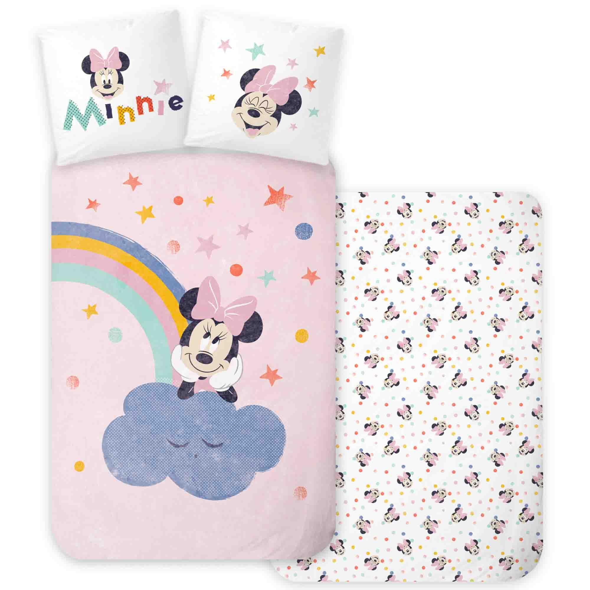 Minnie Mouse senget�j - 100% bomuld - B�rnesenget�j 140x200 cm Minnie Mouse senget�j - 100% bomuld - B�rnesenget�j 140x200 cm