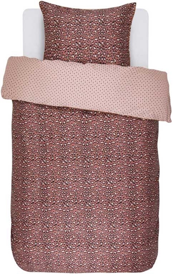 Billede af Essenza sengetøj - 140x220 cm - Bory earth rose - Vendbar sengesæt - 100% bomuldssatin sengetøj hos Shopdyner.dk