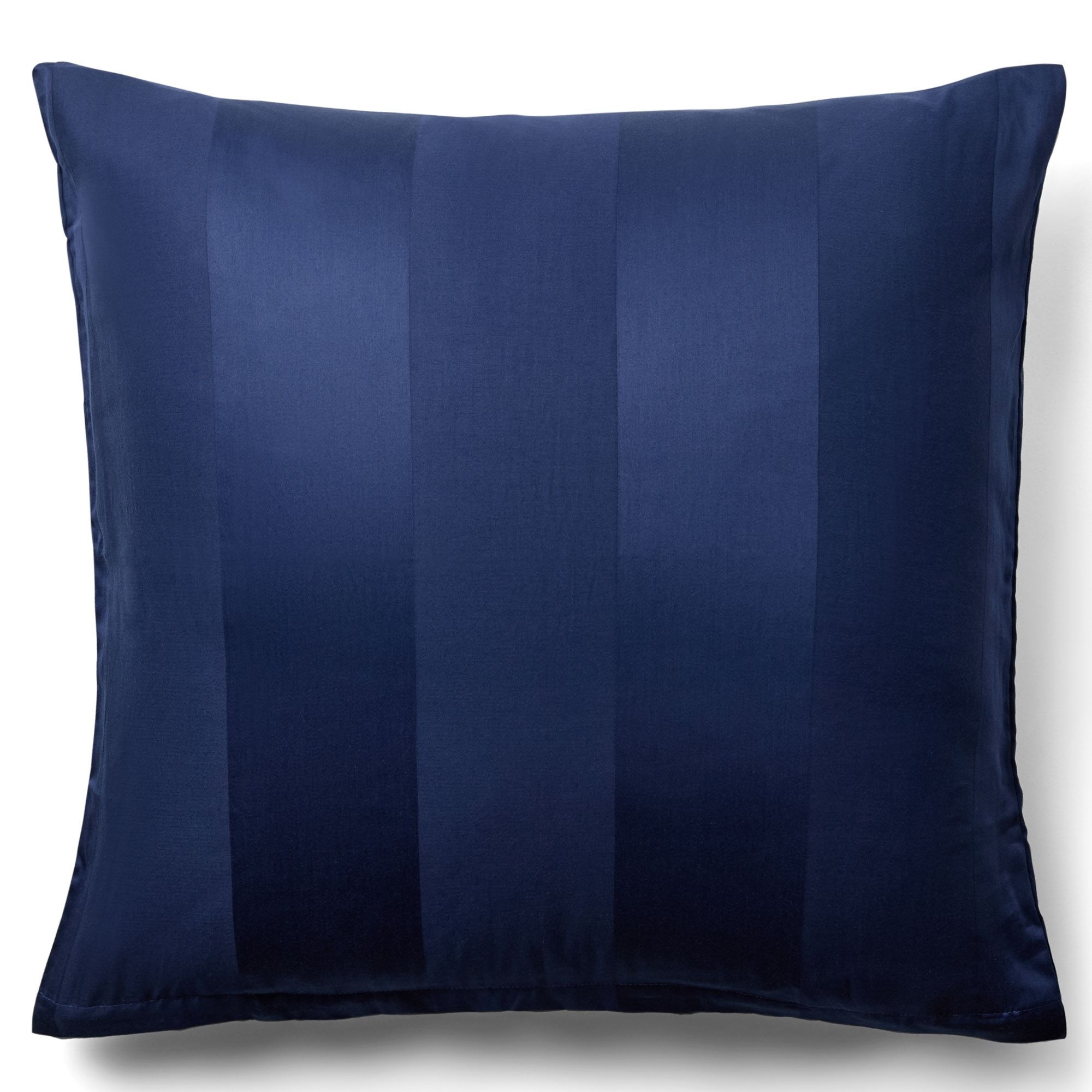 Pudebetræk 60x63 cm - 100% bomuldssatin - Diana blå - Stribet, jacquardvævet hovedpudebetræk - Ekstra blødt pudebetræk fra By Borg billede