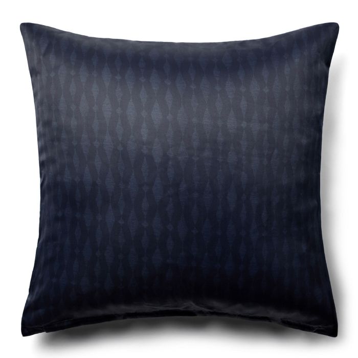 Pudebetræk 60x63 cm - Mønstret blåt hovedpudebetræk - Satin pudebetræk - IN Style