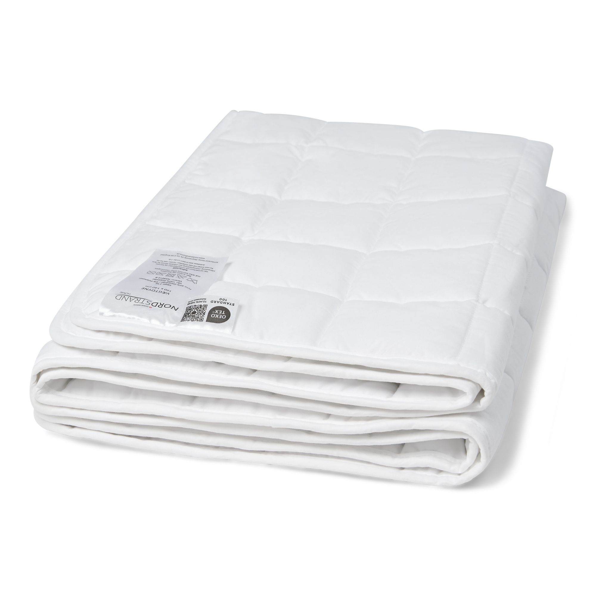 Junior tyngdedyne 100x140 cm - 2 kg vægtdyne med glasperler - Dyne med vægt til børn - Nordstrand Home kugledyne billede