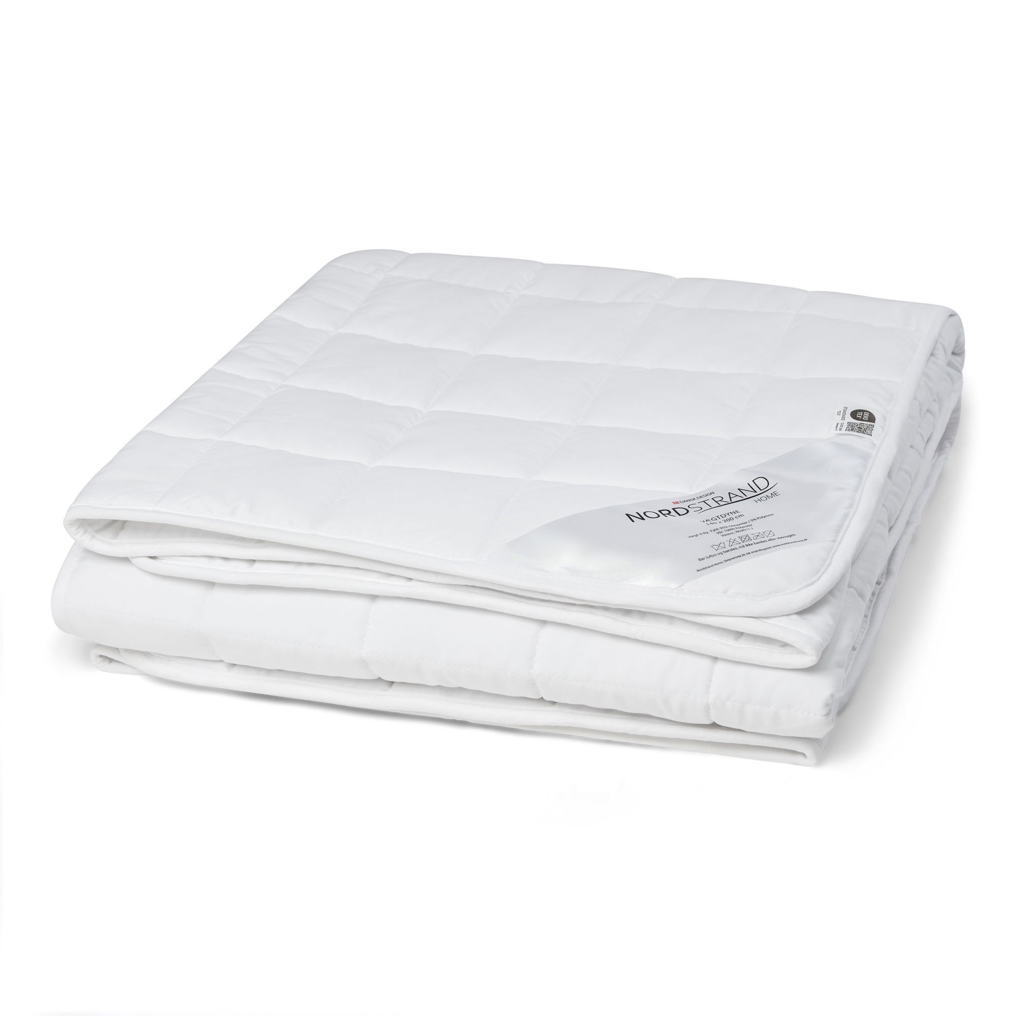 Tyngdedyne 140x200 cm - 6 kg vægtdyne med glasperler - Dyne med vægt - Nordstrand Home kugledyne billede