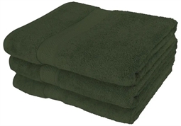Badelagen - 100x150 cm - Mørkegrøn - 100% Egyptisk bomuld - Luksus håndklæder fra By Borg