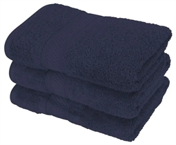 Håndklæde - 50x100 cm - Mørkeblå - 100% Egyptisk bomuld - Luksus håndklæder fra By Borg