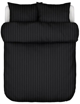 Sengetøj dobbeltdyne 200x200 cm - Jora Black - Dobbelt dynebetræk i 100% Bomuldssatin - Marc O'Polo 