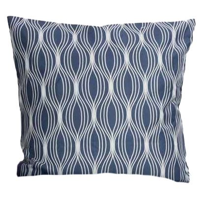 Pudebetræk 60x63 cm - Wave blåt hovedpudebetræk - In Style sengelinned i mikrofiber billede