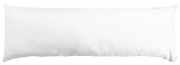 Se Pudebetræk 50x150 cm - 100% Bomuldssatin - Hvidt ensfarvet pudebetræk - Borg Living hos Shopdyner.dk