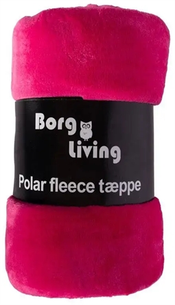 Fleece tæppe - Pink - 150x200 cm - Blødt og lækkert sofatæppe - Borg Living