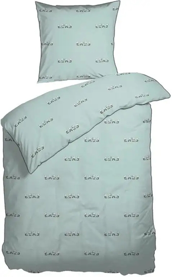 Billede af Børnesengetøj - 140x200 cm - Panda mint sengesæt - 100% Økologisk bomuld - Night and Day sengetøj hos Shopdyner.dk