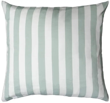 Pudebetræk 50x70 cm - Nordic Stripe Mint - Mint og Hvid - 100% Bomuldssatin 