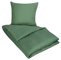 Sengetøj til dobbeltdyne - 200x200 cm - Grønt sengetøj - Ekstra blødt sengesæt i 100% Egyptisk bomuld - By Borg