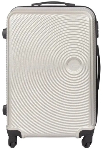 Mellem kuffert - Grå hardcase rejsekuffert - Eksklusiv kuffert med smart design billede