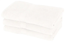 Hvide bade håndklæder - 70x140 cm - Diamant - Hvid - 100% Bomuld - Bløde bade håndklæder fra Egeria