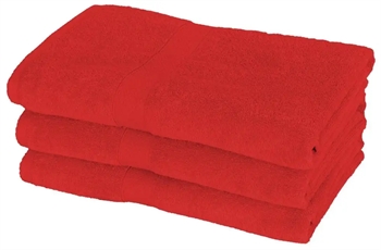 Billede af Badehåndklæde - 70x140 cm - Diamant - Rød - 100% Bomuld - Bløde bade håndklæder fra Egeria hos Shopdyner.dk