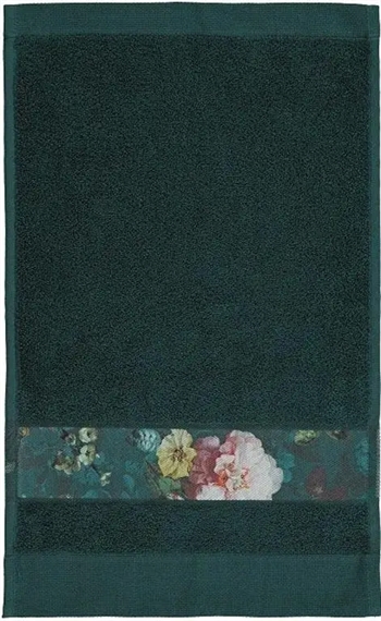 Billede af Essenza Fleur - Badehåndklæder - 70x140 cm - Mørke grøn - 100% bomuld - Håndklæder fra Essenza
