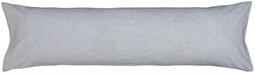 Pudebetræk 50x150 cm - Gustav - Blå - 100% stenvasket økologisk bomuld - Høie