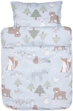 Baby sengetøj 70x100 cm - Kalle lyseblå - 100% økologisk bomuld - Høie of Scandinavia 