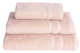 Badehåndklæde - 70x140 cm - Støvet rosa - 100% Bomuld - Frottehåndklæde fra Borg Living