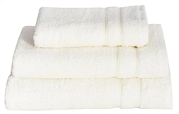 Badehåndklæde - 70x140 cm - Hvidt - 100% Bomuld - Frottehåndklæde fra Borg Living
