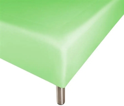 Boxlagen 180x200 cm - Lys grøn - 100% Bomuld - Faconlagen til madras