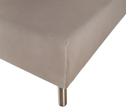 Boxlagen 140x200 cm - Antracitgrå - 100% Bomulds percale - Faconlagen til madras
