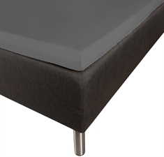Kuvertlagen 140x200x8 cm - Grå - 100% Bomuldssatin - Lagen til topmadras