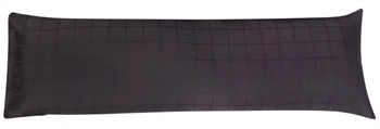 Pudebetræk 50x150 cm - Blødt, jacquardvævet bomuldssatin - Check sort - By Night pudebetræk