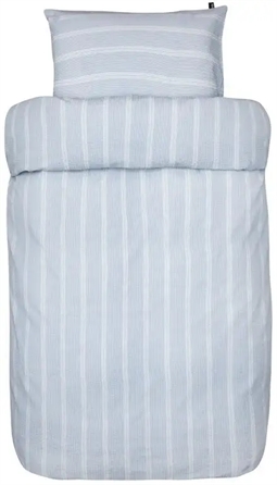 Krepp sengetøj - 140x220 cm - Kos Lyseblå - Sengelinned i 100% bomuld - Høie sengetøj