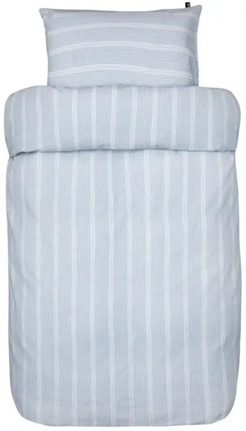 Billede af Krepp sengetøj - 140x220 cm - Kos Lyseblå - Sengelinned i 100% bomuld - Høie sengetøj hos Shopdyner.dk