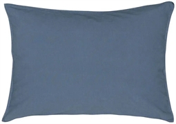 Pudebetræk 70x100 cm - Blå - 100% bomuldsatin - Høie