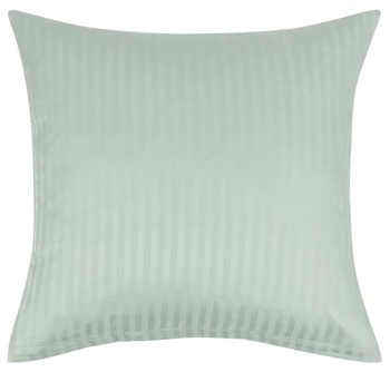 Pudebetræk 50x70 Cm Jacquardvævet Støvet Grøn 100% Bomuldssatin Fra Borg Living