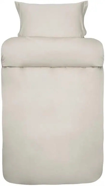 Satinvævet sengetøj - Beige sengesæt i 100% egyptisk bomuld - 140x200 cm - Elegance - Høie Of Scandinavia sengelinned