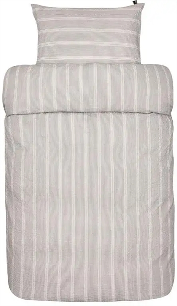 Billede af Høie sengetøj 140x200 cm - Kos Antracit grå - Sengesæt i 100% bomuld