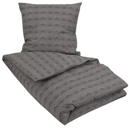 Dobbelt sengetøj 200x220 cm - Wings Grey - Grå - 100% Bomuld 